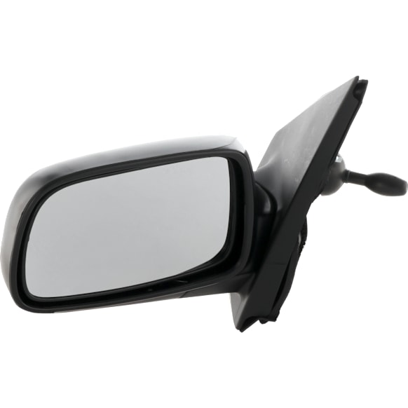 Driver Side Mirror, Manual Adjust, Manual Folding, Non-Heated, Textured Black, No Signal Light, No Memory, No Puddle Light, No Auto-Dimming, No Blind Spot Feature, Base Model