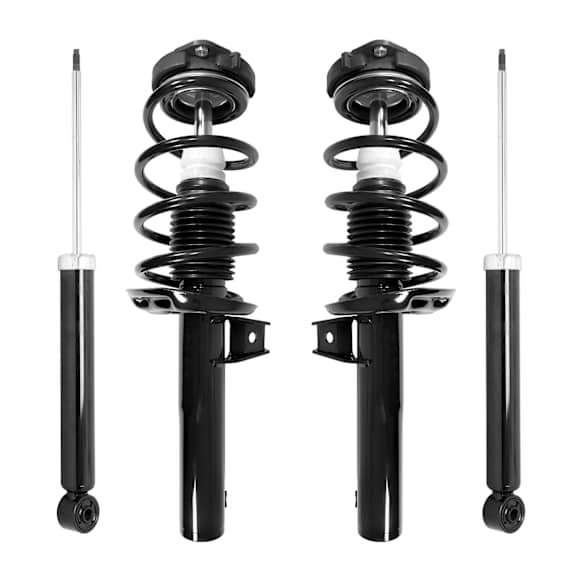 2017 Volkswagen CC - Front and Rear, Driver and Passenger Side Shock and Fully Loaded Strut, Fits 55MM Lower Strut Housing; Except Sport Suspension
