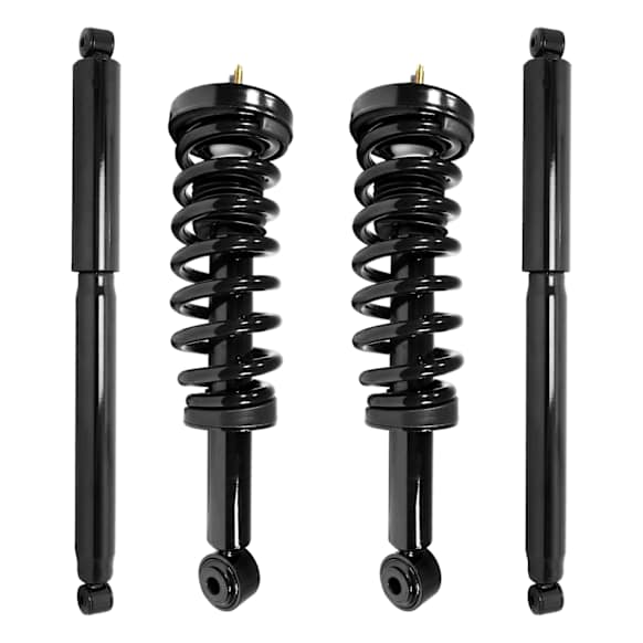2009 Ford F-150 - Front and Rear, Driver and Passenger Side Shock and Fully Loaded Strut, 4WD,  Except RWD and Torsion Suspension
