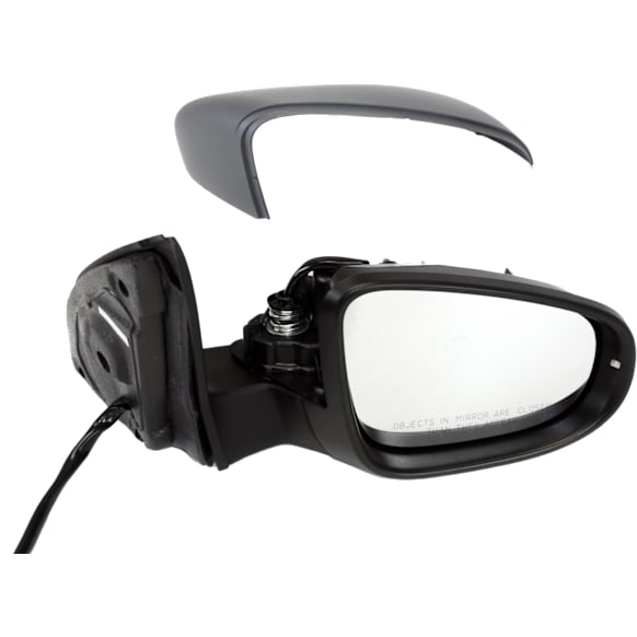Passenger Side Mirror, Power, Power Folding, Heated, Paintable, In-housing Signal Light, With memory, With Puddle Light, No Auto-Dimming, No Blind Spot Feature