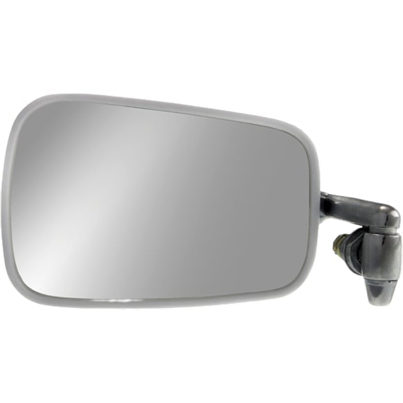 Driver Side Mirror, Manual Adjust, Non-Folding, Non-Heated, Chrome, No Signal Light, No Memory, No Puddle Light, No Auto-Dimming, No Blind Spot Feature, Sedan