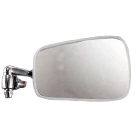 1973 Volkswagen Beetle Base - Passenger Side Mirror, Manual Adjust, Non-Heated, Chrome, Non-Folding, No Signal Light, No Blind Spot Feature, No Memory, No Puddle Light, No Auto-Dimming