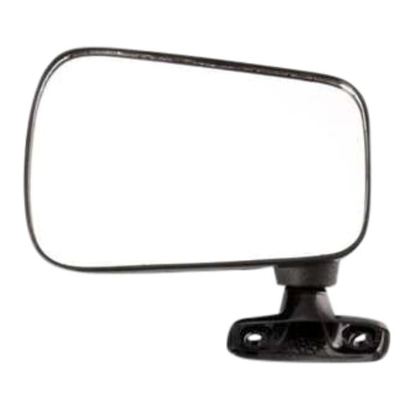 Driver Side Mirror, Manual Adjust, Manual Folding, Non-Heated, Textured Black, No Signal Light, No Memory, No Puddle Light, No Auto-Dimming, No Blind Spot Feature