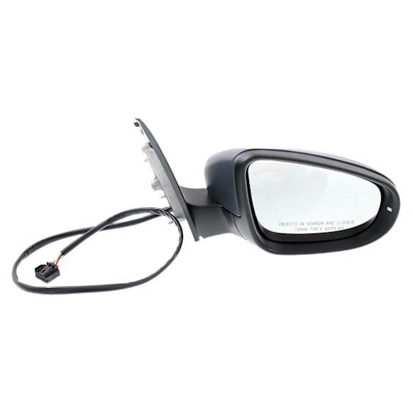 Passenger Side Mirror, Power, Manual Folding, Heated, Paintable, In-housing Signal Light, With memory, No Puddle Light, No Auto-Dimming, No Blind Spot Feature