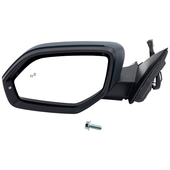 2021 Volkswagen Atlas SEL - Driver Side Mirror, Production Date From July 20, 2020, Power Adjust, Heated, Paintable, Manual Folding, In-housing Signal Light, With Blind Spot Detection in Glass, With Memory, No Puddle Light, No Auto-Dimming