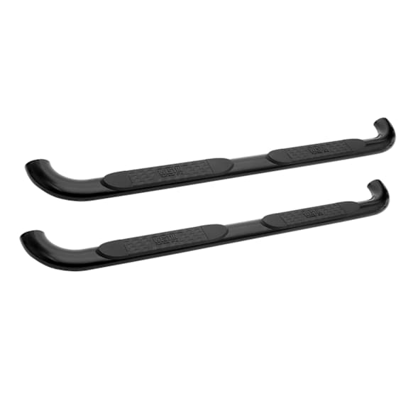 21-1685 Platinum series oval Nerf Bars Powdercoated Black, Cab Length - Set of 2
