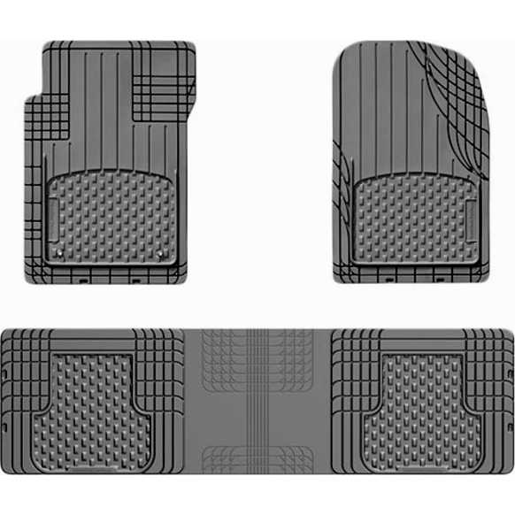 11AVMOTHSG All-Vehicle Trim-to-Fit Series Flat Floor Mat, Gray Made of Rubberized Thermoplastic Elastomer