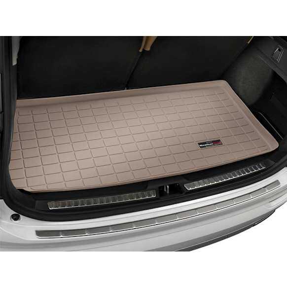 2021 Volvo XC90 - Cargo Mat, Molded Cargo Liner, Behind Third Row Seating, Tan, Made of Thermoplastic
