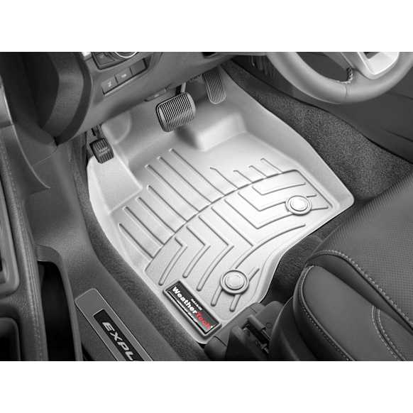 4415113 Second Row FloorLiner Series Molded Floor Liner, Black Made of Rubberized Thermoplastic Polyolefins