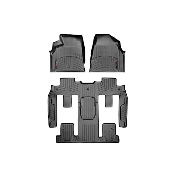 442511-441114 Front, Second and Third Row FloorLiner Series Molded Floor Liner, Black Made of Rubberized Thermoplastic Elastomer