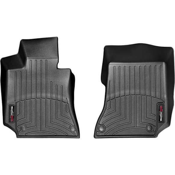 446811 Front FloorLiner Series Molded Floor Liner, Black Made of Rubberized Thermoplastic Polyolefins