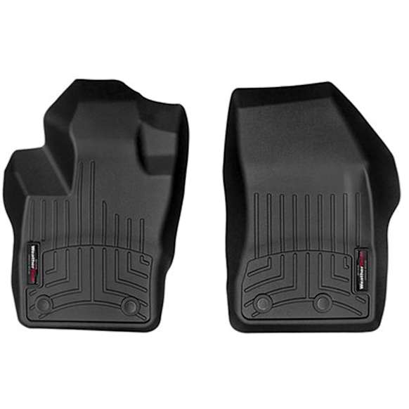 448141 Front Row FloorLiner Series Molded Floor Liner, Black Made of Rubberized Thermoplastic Polyolefins