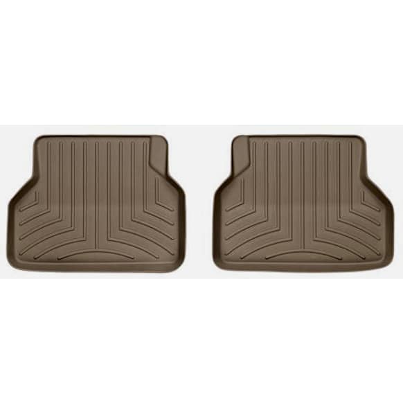 451642 Second Row FloorLiner Series Molded Floor Liner, Tan Made of Rubberized Thermoplastic Polyolefins