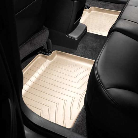 454962IM Second Row FloorLiner HP Series Molded Floor Liner, Tan Made of Rubberized Thermoplastic Elastomer