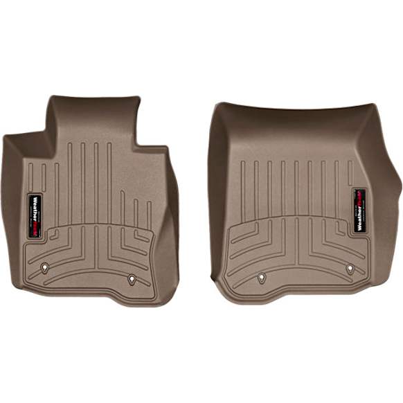 455701 Front Row FloorLiner Series Molded Floor Liner, Tan Made of Rubberized Thermoplastic Polyolefins