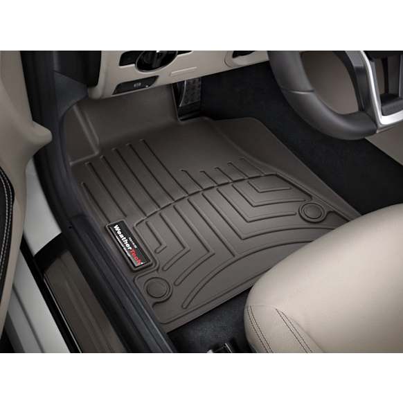 474201 Front Row FloorLiner Series Molded Floor Liner, Cocoa Made of Rubberized Thermoplastic Polyolefins