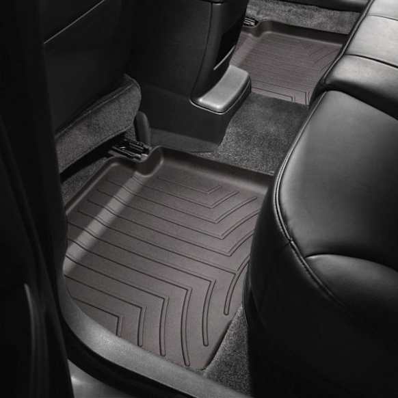 2018 Audi RS3 - Second Row Molded Floor Liner, Cocoa, Made of Rubberized Thermoplastic Elastomer, FloorLiner HP Series