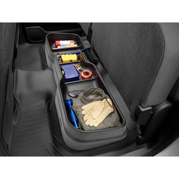 4S009 Under Seat Storage - Black, Thermoplastic, Direct Fit
