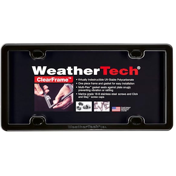 63020 License Plate Frame - Black, Eastman Durastar Polymer, Universal, Sold Individually