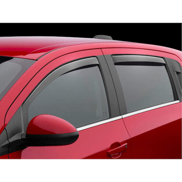 821019 Front and Rear, Driver and Passenger Side Window Visor, Dark Smoke