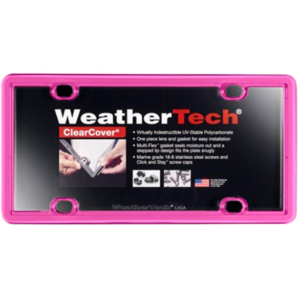 8ALPCC3 License Plate Frame - Hot pink, Eastman Durastar Polymer, Universal, Sold Individually