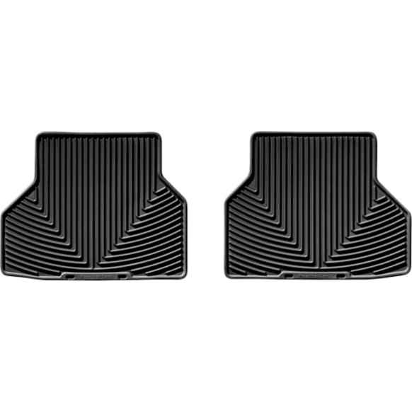 W143 Second Row All-weather Series Flat Floor Mat, Black Made of Rubberized Thermoplastic Elastomer