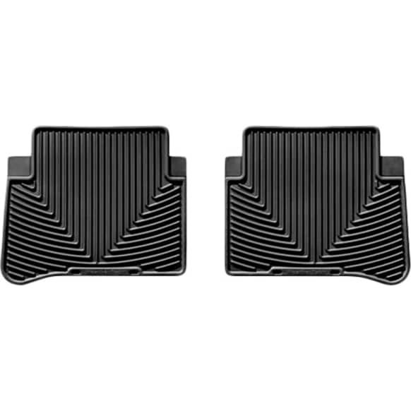 W164 Second Row All-weather Series Flat Floor Mat, Black Made of Rubberized Thermoplastic Elastomer