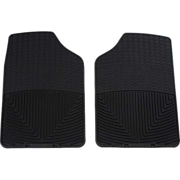 2007 Saturn Ion - Front Row Flat Floor Mat, Black, Made of Rubber, All-weather Series