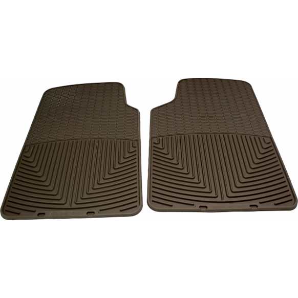 W3TN Front Row All-weather Series Flat Floor Mat, Tan Made of Rubber