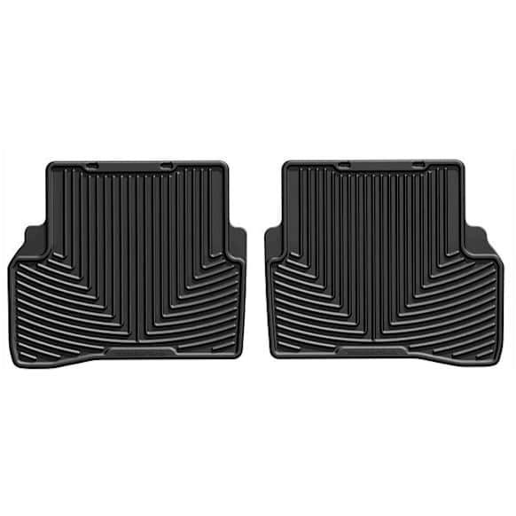 W432 Second Row All-weather Series Flat Floor Mat, Black Made of Rubberized Thermoplastic Elastomer