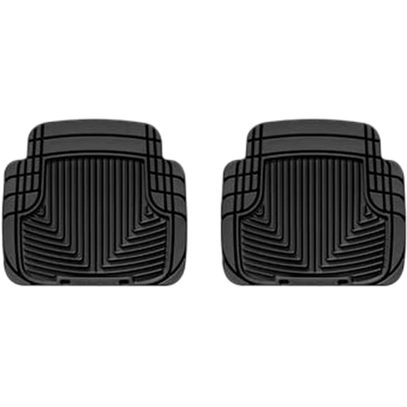 W50 Second Row All-weather Series Flat Floor Mat, Black Made of Rubberized Thermoplastic Elastomer