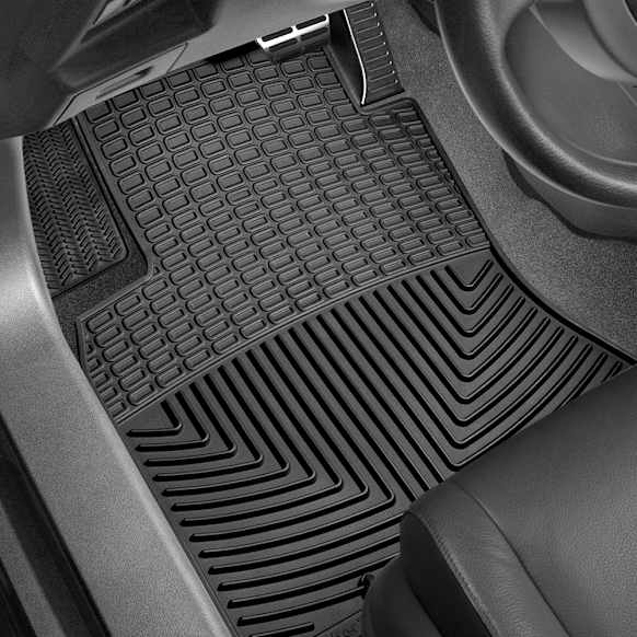 2022 Ford Maverick - Front Row Flat Floor Mat, Black, Made of Rubberized Thermoplastic Elastomer, All-weather Series