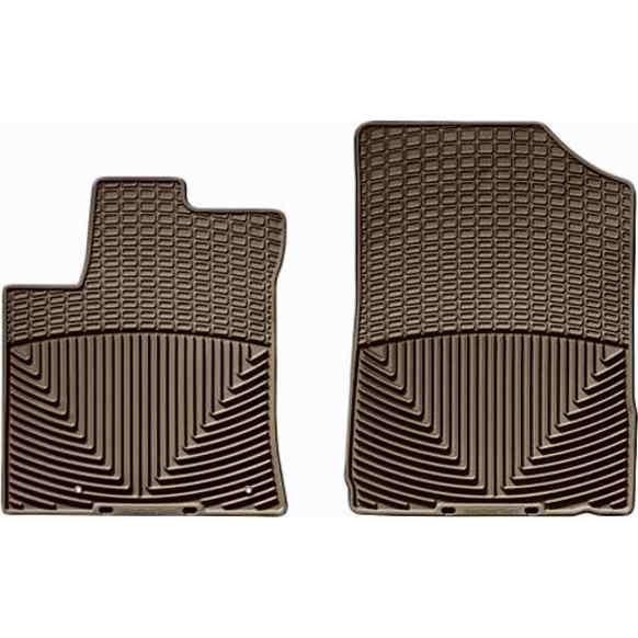 W96TN Front Row All-weather Series Flat Floor Mat, Tan Made of Rubberized Thermoplastic Elastomer