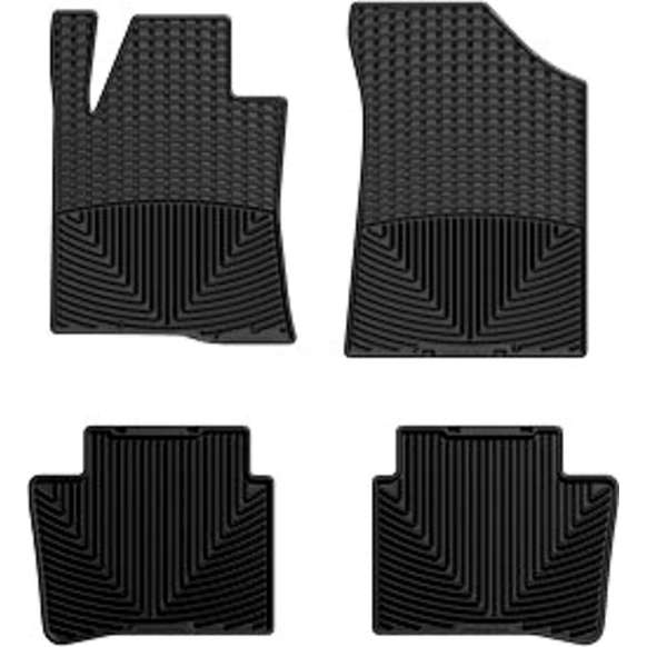 2013 Nissan Altima - Front and Rear Flat Floor Mat, Sedan, Black, Made of Rubberized Thermoplastic Elastomer, All-weather Series
