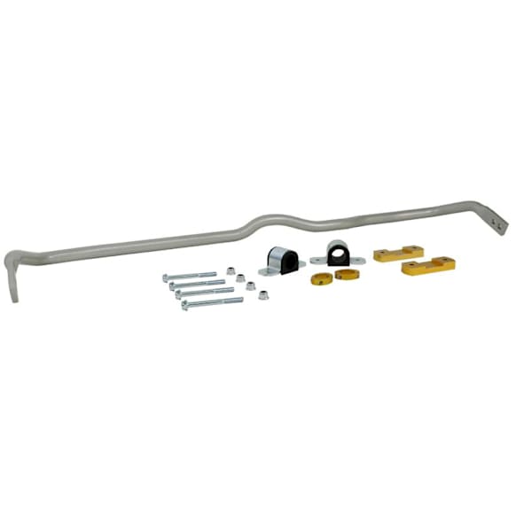 BWF22Z Front Sway Bar Kit, 24 mm, Adjustable, Powdercoated Silver