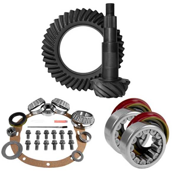 ZGK2007 8.5" GM 3.73 Rear Ring & Pinion, Install Kit, Axle Bearings, 1.78" Case Journal