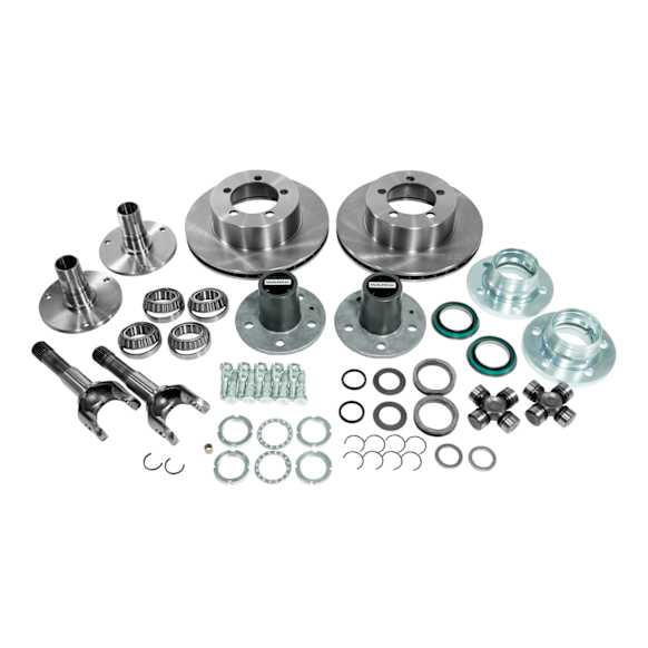 YA WU-07 Spin Free Locking Hub Conversion Kit, Dana 30/44 Tj, Xj, Yj, 27 Spline, 5 X 4.5