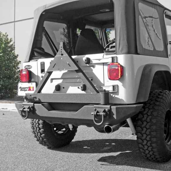 1982 Jeep CJ7 - Spare Tire Carrier, Add On For Xtreme Heavy Duty Rear Bumper