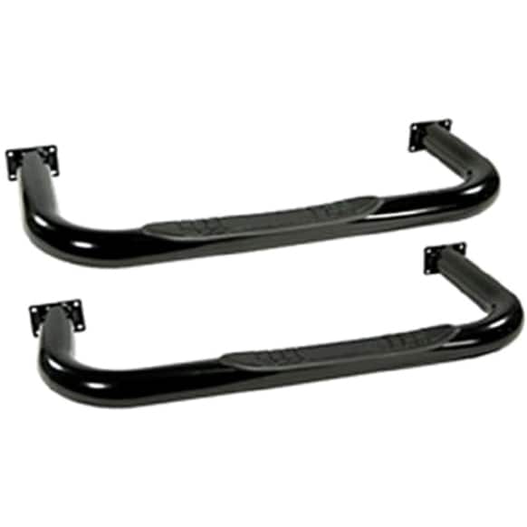 1983 Jeep CJ5 - 3 inch Series, Nerf Bars, Powdercoated Black, Covers Wheel to wheel, Set of 2