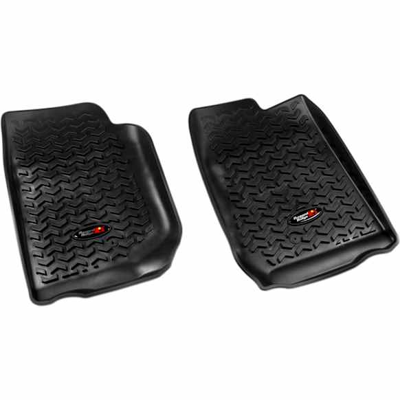 12920.01 Front Row All Terrain Series Molded Floor Liner, Black Made of Thermoplastic