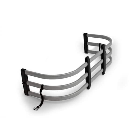 74817-00A Bed Extender - Powdercoated Silver, Aluminum, Direct Fit, Sold individually