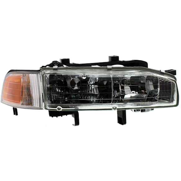 Passenger Side Headlight, with Bulb, Halogen, Clear Lens, with Corner Light, 4 Cyl., 2.2L Engine