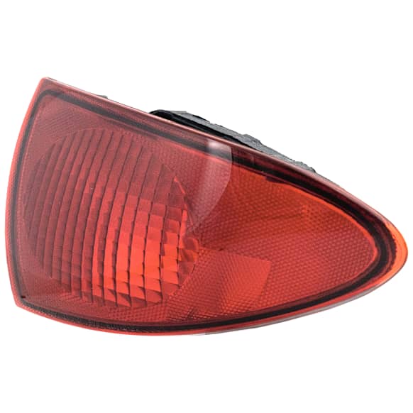 Driver Side, Outer Tail Light, without Bulb, Halogen, Red Lens, Without Socket
