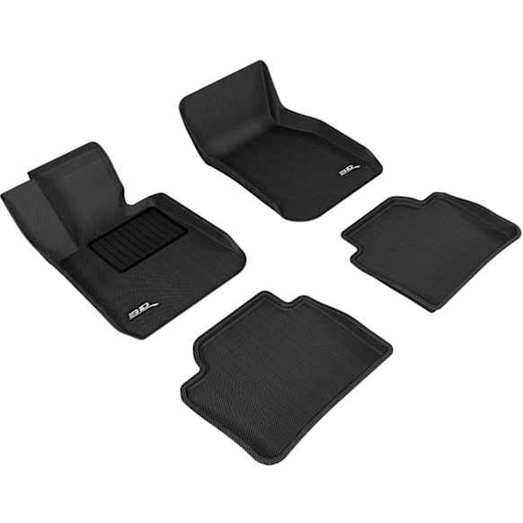 2018 BMW 340i - KAGU All-Weather Custom Fit Series, Black, Front and Rear, Molded Floor Liner, Sedan, sDrive, Made of Rubber