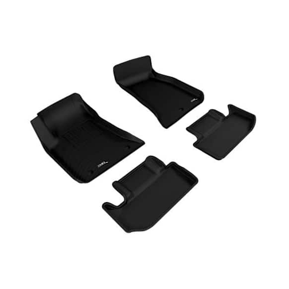 2013 Dodge Challenger - KAGU All-Weather Custom Fit Series, Front and Second Row, Black, Molded Floor Liner, enginedesignationname: ERB, Eng. VIN: G, FI, Naturally Aspirated, FLEX, Made of Rubber