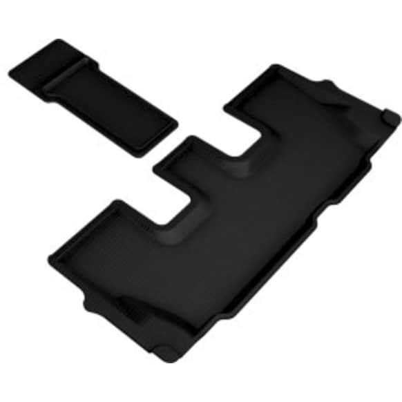 L1HY10131509 Third Row KAGU All-Weather Custom Fit Series Molded Floor Liner, Black Made of Rubber