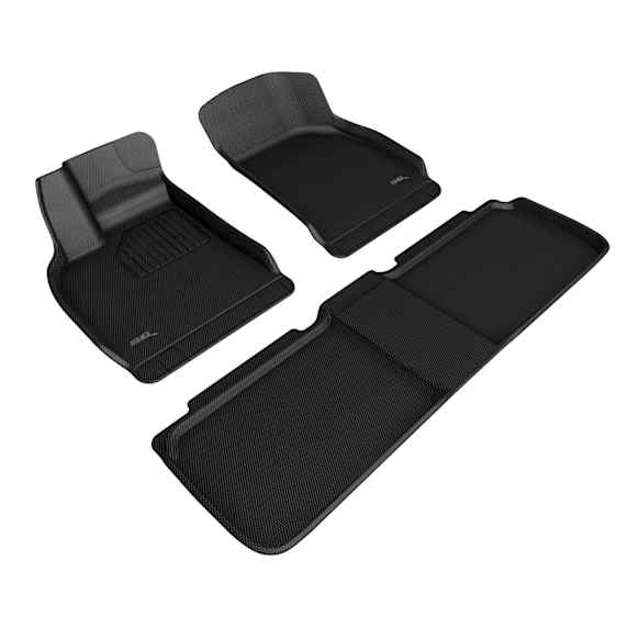 L1LU00001509 Front and Second Row Molded Floor Liner, Black Made of Rubber