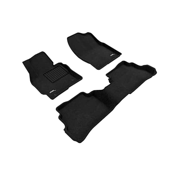 2015 Mazda CX-5 - MAXpider ELEGANT Series, Front and Second Row, Black, Molded Floor Liner, Sport Utility; 1st/2nd Row, Made of Rubber