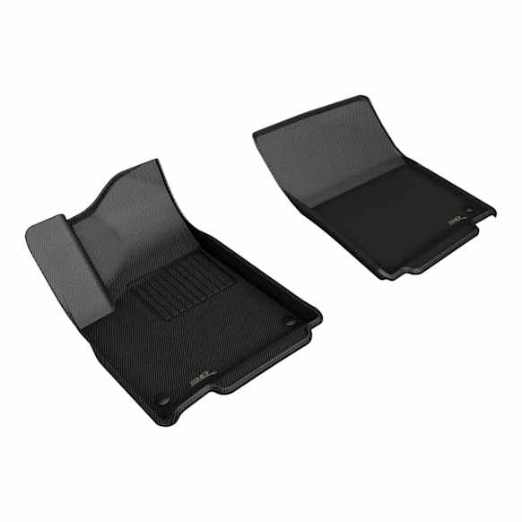 L1RI00411509 Front Row Molded Floor Liner, Black Made of Rubber