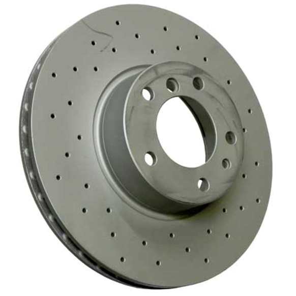 2001 BMW 740iL - Front, Driver or Passenger Side Brake Disc, Cross-Drilled, 324 mm, RWD